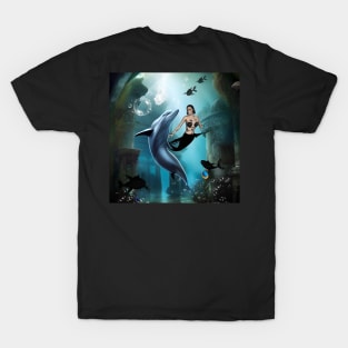 The legend of dolphin and mermaid T-Shirt